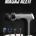 Şarjlı Masaj Tabancası 4 Başlıklı Mini Masaj Tabancası ve Masaj Aleti