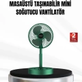 Şarjlı Mini Fan Katlanabilir 3 Hız Ayarlı Taşınabilir Tasarımlı