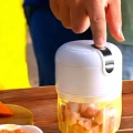 Şarjlı Portatif Doğrayıcı Mini Pratik Rondo El Doğrayıcı Üç Bıçaklı Çelik Bıçaklı