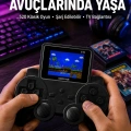 Şarjlı Retro Gamepad Oyun Konsolu 520 Oyunlu TV Çıkışlı El Konsolu
