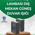 Şeffaf Abajurlu Duvar Tipi Solar Işık