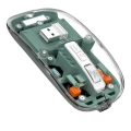 Şeffaf Tasarımlı Bluetooth Kablosuz Mouse Pilli Kullanım Yeni Nesil