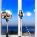 Selfie Çubuğu Tripod Kumandalı Telefon Tutucu Siyah
