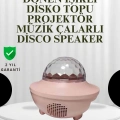 Sesle Etkileşimli Yıldız Projektörlü Gece Lambası – Bluetooth Hoparlörlü, USB Girişli, Dönen Okyanus