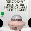 Sesle Etkileşimli Yıldız Projektörlü Gece Lambası – Bluetooth Hoparlörlü, USB Girişli, Dönen Okyanus