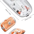 Sessiz Tıklama Çift Modlu Bluetooth Ve Alıcı Şeffaf Mouse Fare