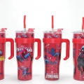 Sevimli Spiderman Pipetli Termos & Suluk Alk4713