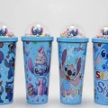 Sevimli Stitch Pipetli Boncuklu Termos & Suluk Alk4708