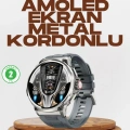 Şık Metal Kasa ve Değiştirilebilir Kordonlarla SW80 Smartwatch