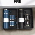 Şık ve Dayanıklı 3 Bardaklı Termos Seti Uzun Süre Isı Koruma Özellikli
