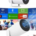 Sinema Projektörü Android HDMI USB WİFİ Ses Çıkışlı Ayaklı Projeksiyon Taşınabilir Yeni Nesil