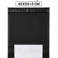 Siyah Cepli Battal Boy Kargo Poşeti 45x55+5 Cm 100 Adet