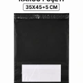 Siyah Cepli Büyük Boy Kargo Poşeti 35x45+5 Cm 100 Adet