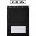 Siyah Cepli Küçük Boy Kargo Poşeti 24x30+5 Cm 100 Adet