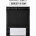 Siyah Cepli Orta Boy Kargo Poşeti 30x37+5 Cm 100 Adet