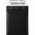 Siyah Cepsiz Küçük Boy Kargo Poşeti 24x30+5 Cm 100 Adet