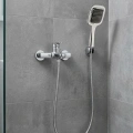 Siyah Duş Seti El Duşu Başlığı Spiral Hortum Dayanıklı Banyo Duş Aksesuarı