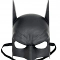Siyah Renk Çocuk Boy Arkadan Lastikli Batman Maskesi A Kalite  20x14 Cm