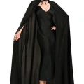 Siyah Renk Yakalı Halloween Pelerini 120 Cm