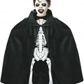 Siyah Renk Yakalı Halloween Pelerini 90 Cm