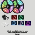 Smart Şerit LED Kumandalı USB Enerjili Suya Dayanıklı Dekoratif Aydınlatma