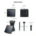 HERŞEYTREND Solar 100 Ledli 12 Metre Bahçe Aydınlatma