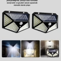 Solar Bahçe Lambası 100 LED Hareket Sensörlü Güneş Enerjili Aydınlatma