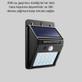 Solar Güçlü LED Dış Mekan Lambası – Güneş Enerjisiyle Şarj Olan Sensörlü Bahçe Işığı