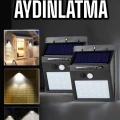 Solar Lamba Giriş, Bahçe Yol Avlu Hareket Sensörlü Led Parlak Gece Su Geçirmez