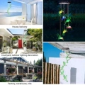 Solar Led Işıklı Kuşlu Bahçe Dekoru 6 Ledli,renkli Işık