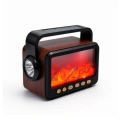 Şömine Tasarımlı Bluetooth Hoparlör USB TF Kart Radyo Destekli