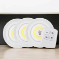 Spot Lamba Led Işık 3lü Uzaktan Kumandalı Pilli Yapışkanlı Kablosuz