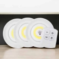 Spot Lamba Led Işık 3lü Uzaktan Kumandalı Pilli Yapışkanlı Kablosuz