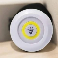 Spot Lamba Led Işık 3lü Uzaktan Kumandalı Pilli Yapışkanlı Kablosuz