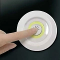 Spot Lamba Led Işık 3lü Uzaktan Kumandalı Pilli Yapışkanlı Kablosuz