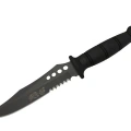 Sr S008b Lejyoner Tırtıklı Outdoor Bıçağı 29 Cm - Kauçuk Sap, Perçinli