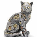 Steampunk Polyester Kedi Figürü Alk2454