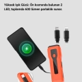 Su Geçirmez Bisiklet Işığı 5000 mAh Powerbankli Ön Far