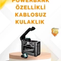 Su Geçirmez Bluetooth Kulak İçi Kablosuz Kulaklık 400mAh Pil
