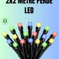 Su Geçirmez Pil Çalışan LED Perde Işık – İç ve Dış Mekan