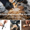 Survive Magnezyum Çubuğu Ateş Başlatıcı Çakmak Taşı
