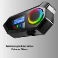 Suya Dayanıklı Bluetooth  İnterkom 5.4 Hoparlör 500mAh Batarya ve FM Radyo Özellikli