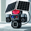 Takip Özellikli 4 Kameralı Güneş Panelli Güvenlik Kamera Sistemi