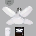 Tasarruflu Pervane LED Ampül 4 Kollu 60 Watt Geniş Alan Aydınlatma