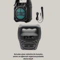 Taşınabilir 6.5” Bluetooth Hoparlör USB TF Kart Mikrofonlu Şarjlı Sistem