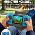 Taşınabilir Mini Video Oyun Konsolu Ergonomik Tasarım