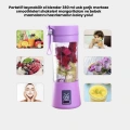 Taşınabilir USB Şarjlı Mini Smoothie Blender 380ml Çelik Bıçaklı Portatif