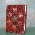 Taşlı Deri Defter Ksk3150