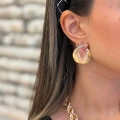 Taşlı Küpe - Pembe