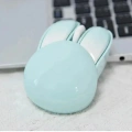 Tavşan Figürlü Kablosuz Mouse Pil Dahil Etiket Hediyeli Mavi